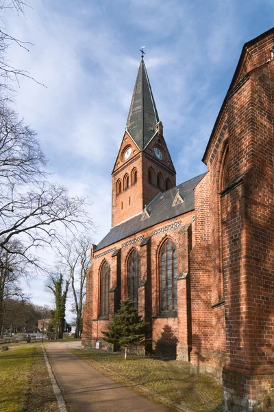 Chiesa della città di Malchow, Meclemburgo, Germania — Foto Stock