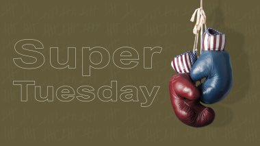 Super Tuesday in the United States of America clipart