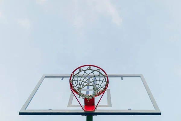 Basketball Hoop Background Forest Evening — Stock Photo, Image
