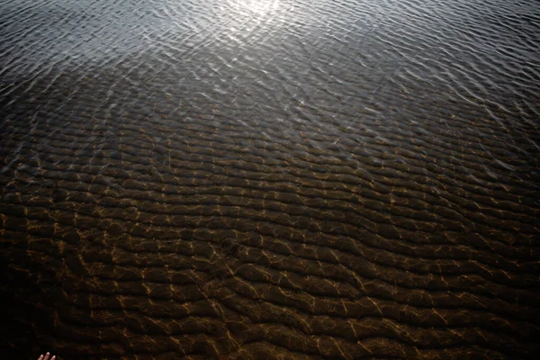 Sea Water Rays Setting Sun — Stock Photo, Image