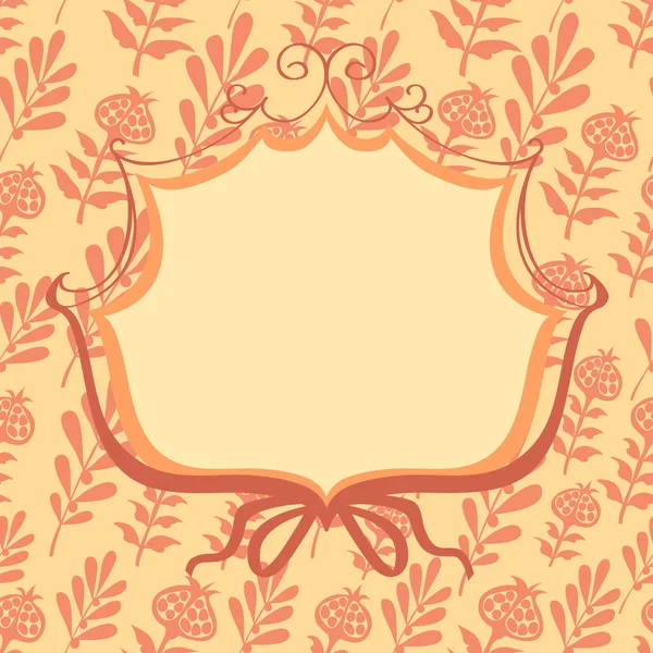 Vector frame decoratieve bloemen — Stockvector