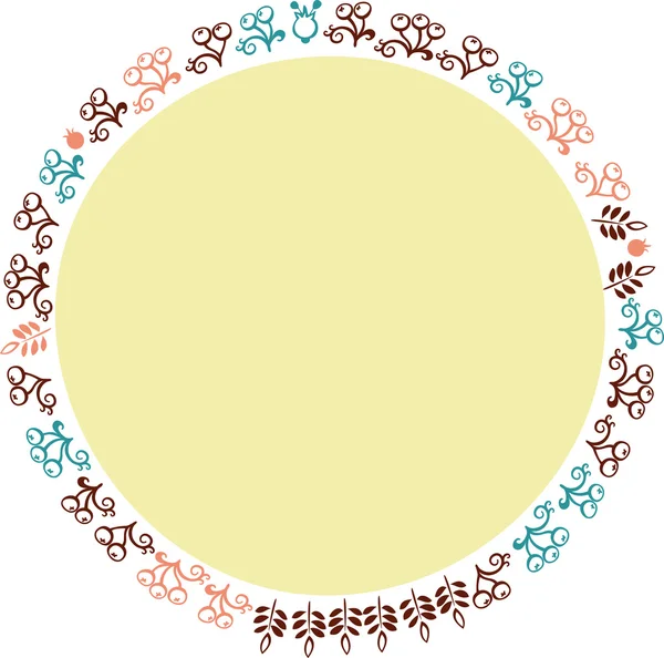 Cadre vectoriel fleurs décoratives 1 — Image vectorielle