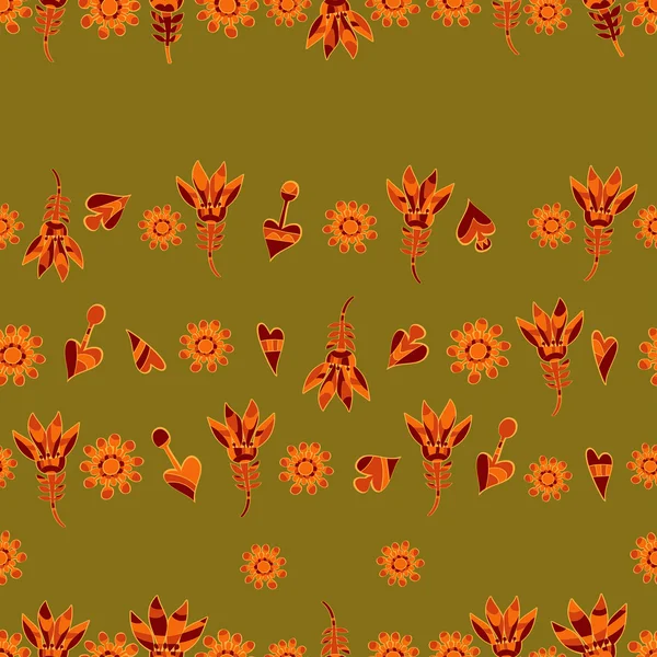 Vecteur motif floral sans couture 3 — Image vectorielle