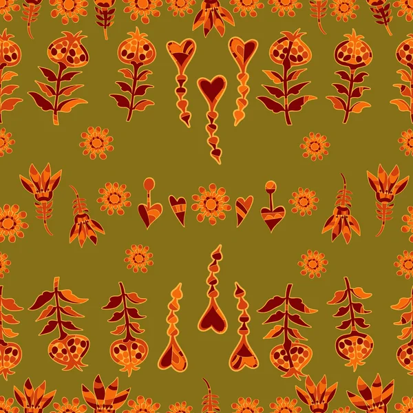 Motif floral sans couture vectoriel 5 — Image vectorielle