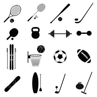 Spor simgeler, vektör çizim set