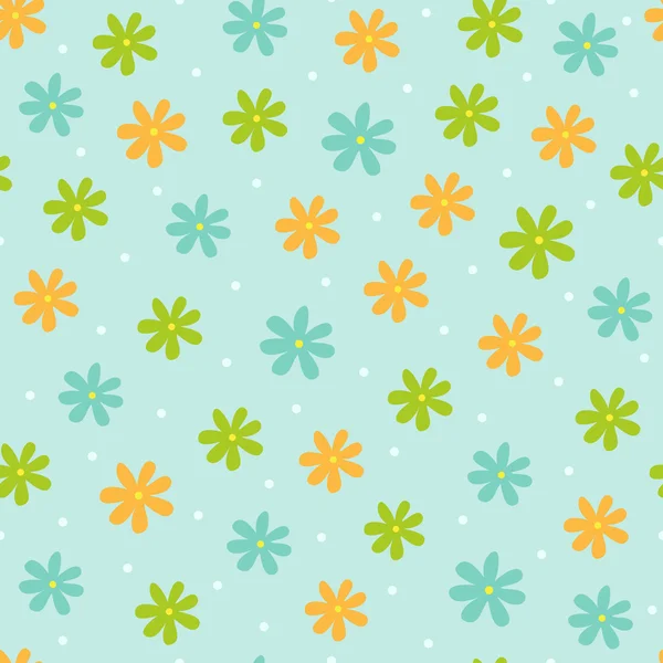 Motif floral sans couture, illustration vectorielle — Image vectorielle