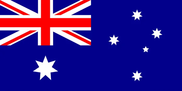 Australien flagga, vektor illustration — Stock vektor