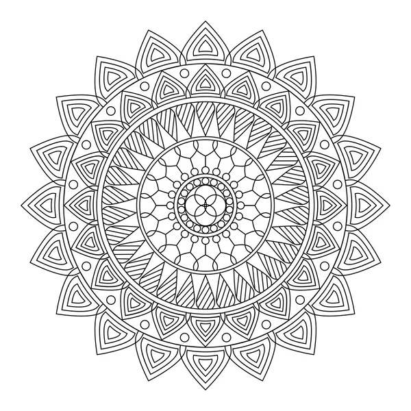 Mandala floral, illustration vectorielle — Image vectorielle