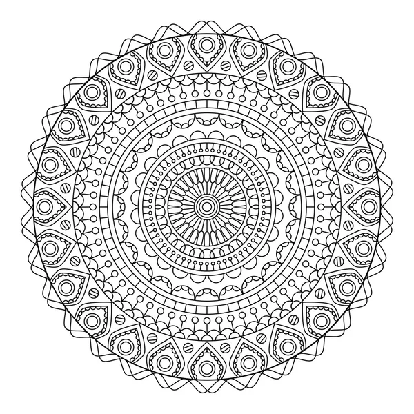 Mandala floral, illustration vectorielle — Image vectorielle