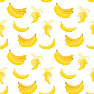 Kusursuz muz deseni, vektör çizimi