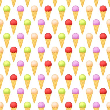 Dondurmalı kusursuz desen, vektör çizimi