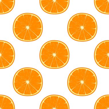 Portakallı parlak, pürüzsüz desen, vektör çizimi