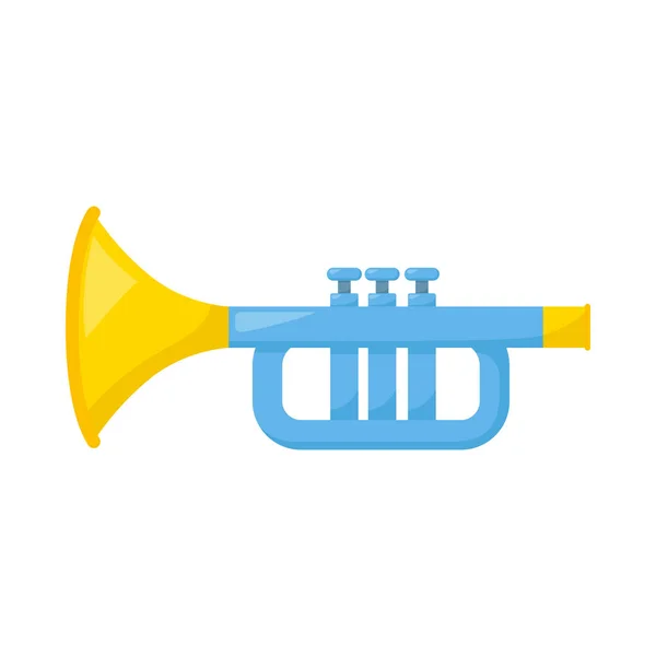 Kid Toy Trumpet Vector Illustration — Stock Vector