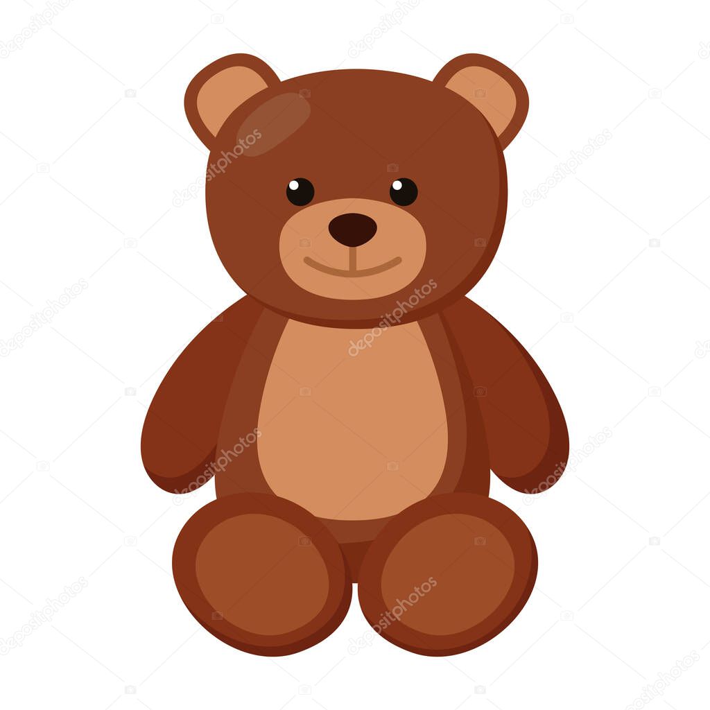 Oso Juguete Para Niños Ilustración Vectorial Vector de stock por