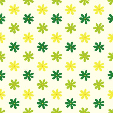 Kusursuz çiçek deseni, vektör çizimi