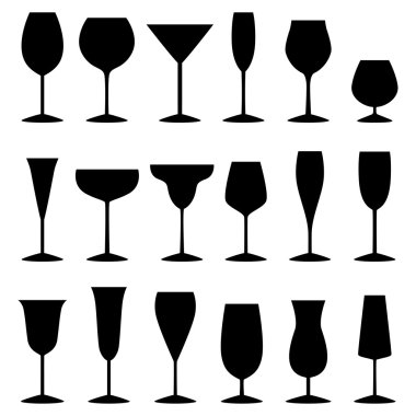 Gözlük, vektör çizim dizi