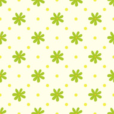 Kusursuz çiçek deseni, vektör çizimi