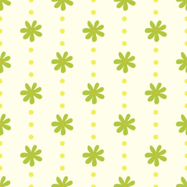 Kusursuz çiçek deseni, vektör çizimi