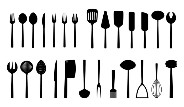 Set of kitchen tools, vector illustration — Stock Vector