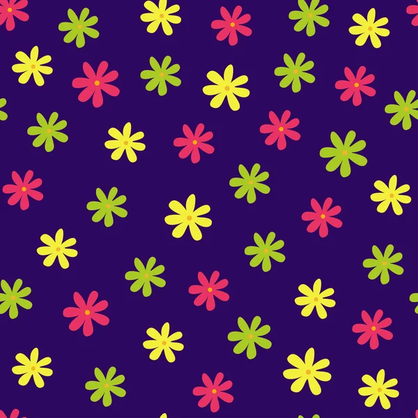 Motif floral sans couture, illustration vectorielle — Image vectorielle