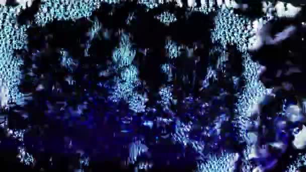 Wasserblasen flüssiges Element in Unterwasser — Stockvideo