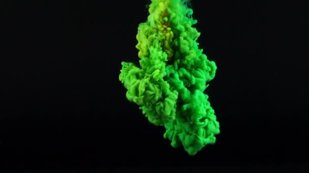Kunst Tinte flüssige Farbe Spritzer in Unterwasser — Stockvideo