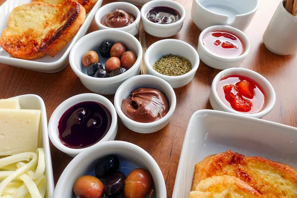 Traditional Rich Turkish Breakfast Stock Image