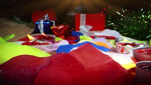 Decorazione Celebrazione Natale Capodanno — Video Stock