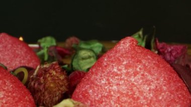 Lezzetli Tatlı Pembe Marshmallow 