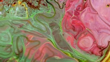 Soyut Renkli Mürekkep Yayma Sanatı 