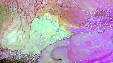 Soyut Renkli Mürekkep Yayma Sanatı 