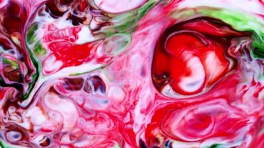 Soyut Renkli Mürekkep Yayma Sanatı 