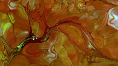 Soyut Renkli Mürekkep Yayma Sanatı 