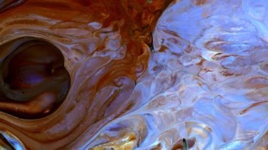 Soyut Renkli Mürekkep Yayma Sanatı 