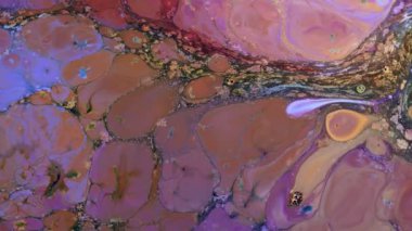 Soyut Renkli Mürekkep Yayma Sanatı 