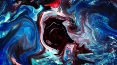 Soyut Renkli Mürekkep Yayma Sanatı 