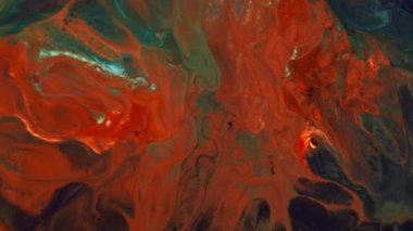 Soyut Renkli Mürekkep Yayma Sanatı 