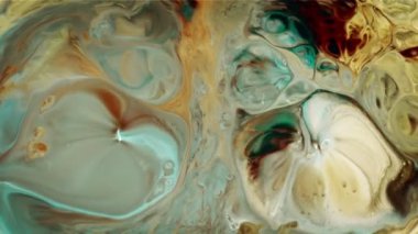 Soyut Renkli Mürekkep Yayma Sanatı 