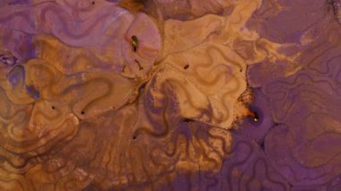 Soyut Renkli Mürekkep Yayma Sanatı 