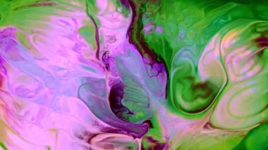 Soyut Renkli Mürekkep Yayma Sanatı 