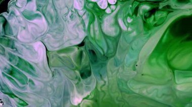 Soyut Renkli Mürekkep Yayma Sanatı 