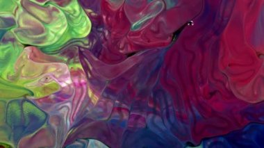 Soyut Renkli Mürekkep Yayma Sanatı 