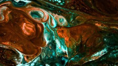 Soyut Renkli Mürekkep Yayma Sanatı 