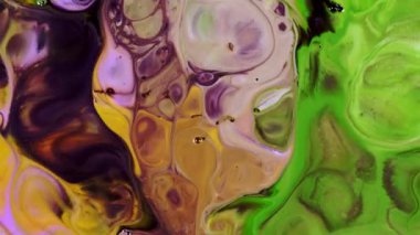 Soyut Renkli Mürekkep Yayma Sanatı 