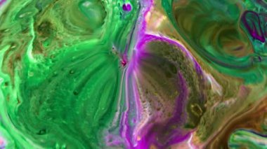 Soyut Renkli Mürekkep Yayma Sanatı 