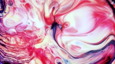 Soyut Renkli Mürekkep Yayma Sanatı 