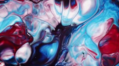 Soyut Renkli Mürekkep Yayma Sanatı 