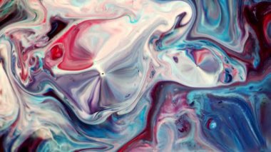 Soyut Renkli Mürekkep Yayma Sanatı 