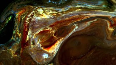 Soyut Renkli Mürekkep Yayma Sanatı 