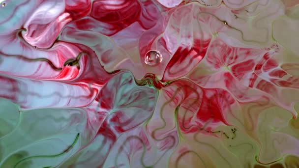 Arte Difusión Tinta Colorida Abstracta — Vídeos de Stock